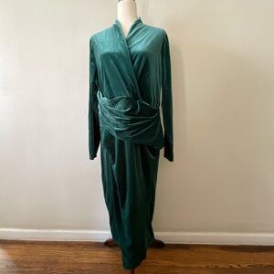Rachel Roy Women’s Size Velvet Dress Size XXL Evergreen New